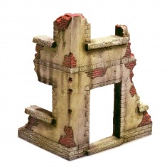 1/35 Accesorios de decoración de guerra: Esquina de la casa en ruinas