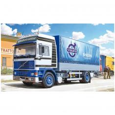 Model truck: Volvo F16 Baché with tailgate