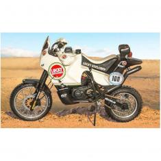 Maqueta de motocicleta: Cagiva Elephant 850 Dakar 1987