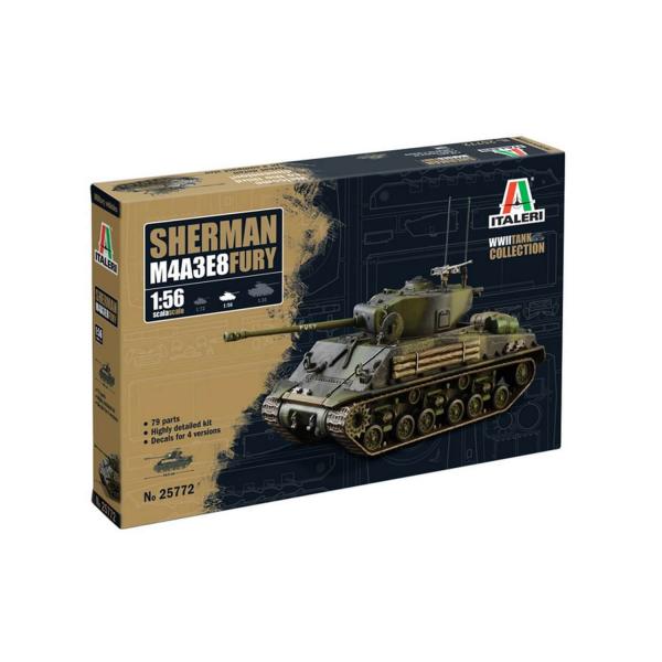 Maquette char de guerre : Sherman M4A3E8 - Italeri-I25772