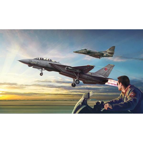 Maquettes Avions : Top Gun F-14A vs A-4F - Italeri-I1422