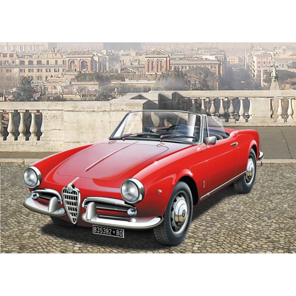 Maqueta de coche: Alfa Romeo Giulietta Spider 1600 - Italeri-I3653
