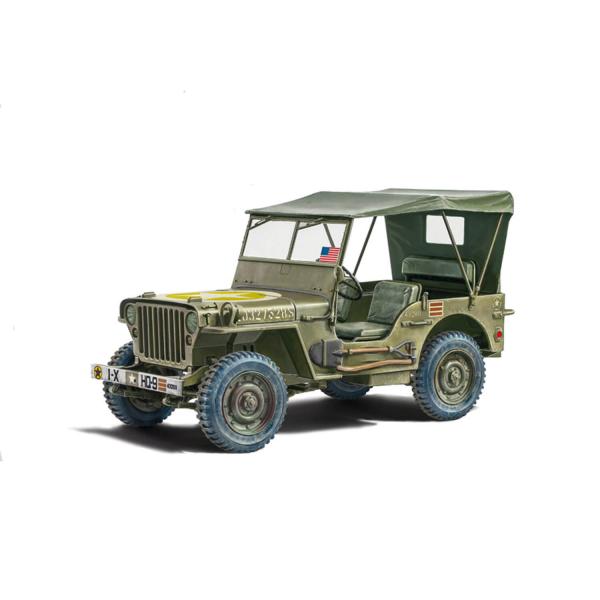 Maquette véhicule militaire : Jeep Willys MB 80ème anniversaire 1941-2021 - Italeri-I3635