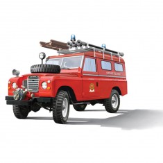 Maqueta de vehículo de bombero: Land Rover Pompiers
