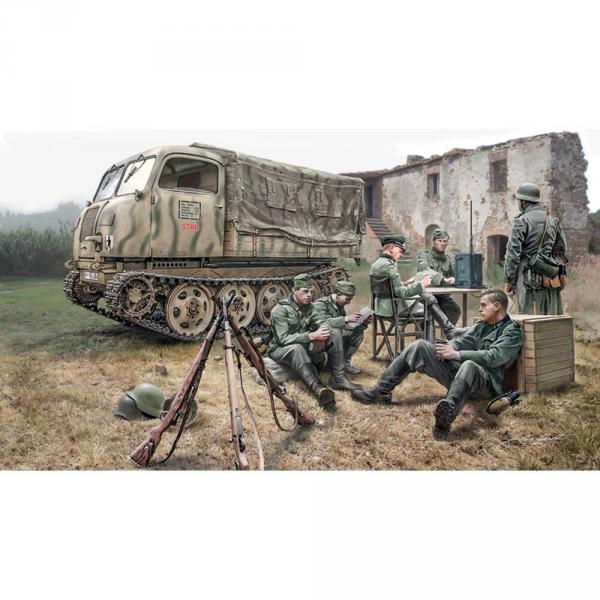 Maquette véhicule militaire : Steyr Rso/01 avec Soldats allemands - Italeri-I6549