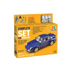 STARTER KIT- Model car : Porsche 911 in 1:24