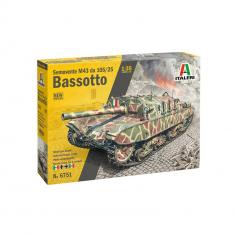Military tank model: Semovente M43 da 105/25 Bassoto