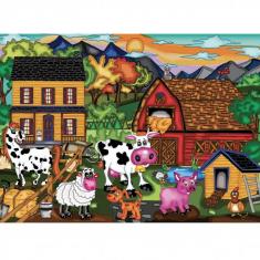 Puzzle 1000 pièces : La ferme joyeuse 