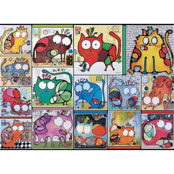 Puzzle 1000 pieces : To each their cat  - JPA-CHAC1000