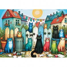  Puzzle 1000 piezas: BIGOTES EN LA CALLE
