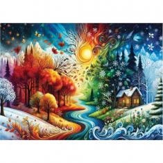  Puzzle 1000 Teile: HARMONIE DER JAHRESZEITEN