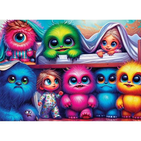 Puzzle 1000 pieces : COOL MONSTERS - Delfy-DE-24006