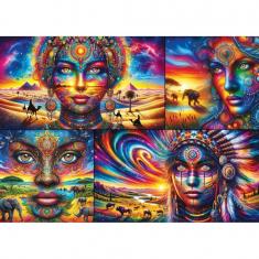 Puzzle 1000 pieces : WORDLY GODESSES 