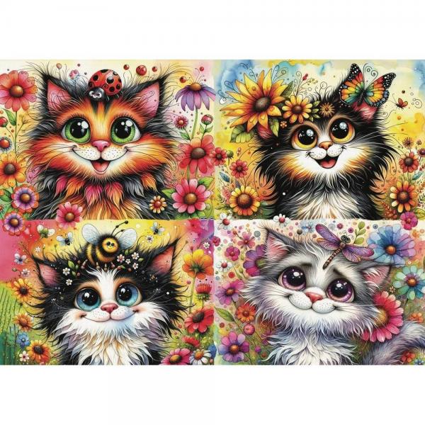  Puzzle 1000 piezas: CAT-TITUDE SQUAD - JP-SQUA1000