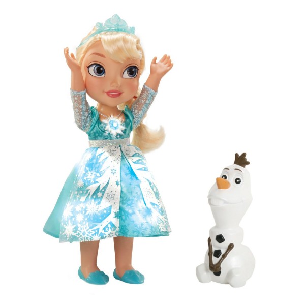Poupée chantante La Reine des Neiges (Frozen) : Elsa avec Olaf - Jakks-31058