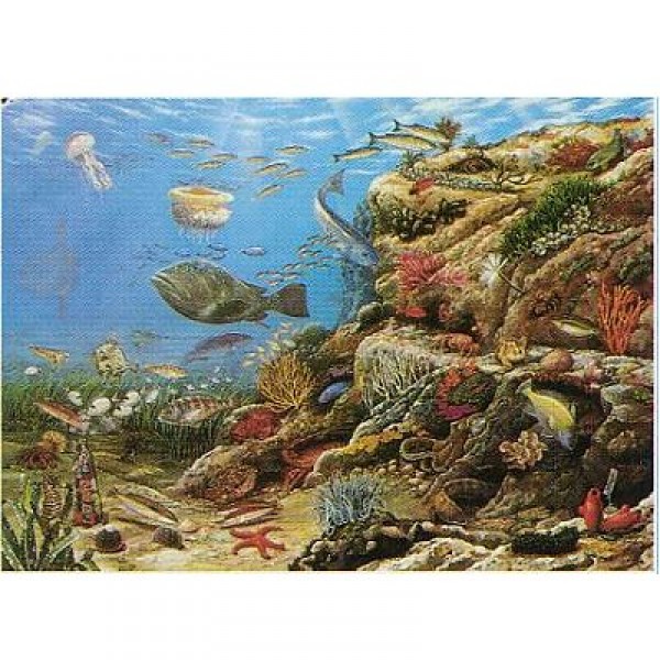 Puzzle 1000 pièces - Collection européenne : Fonds de la mer méditerranée - Hamilton-EC10/1022