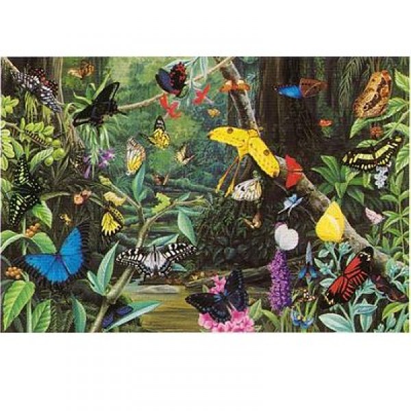 Puzzle 1000 pièces - Le paradis des papillons - Hamilton-BK1/1046