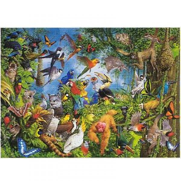 Puzzle 1000 pièces - Méli-mélo tropical - Hamilton-MC1/1034