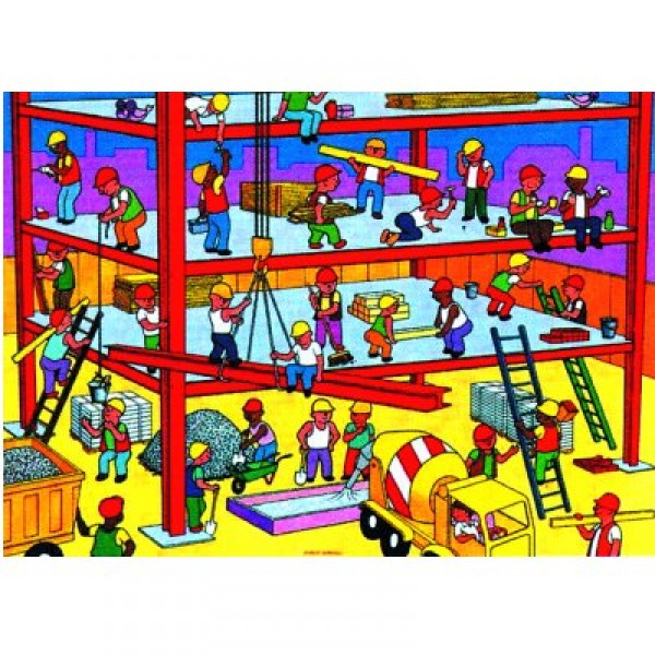 28-piece puzzle - Floor puzzle: The building site - Hamilton-720