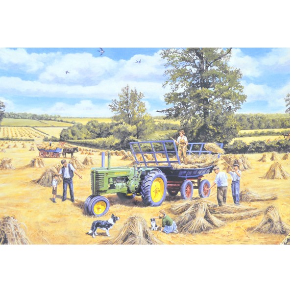 Puzzle 500 pièces Farms ansd Machinery : Récolte familiale - Hamilton-FMFH500