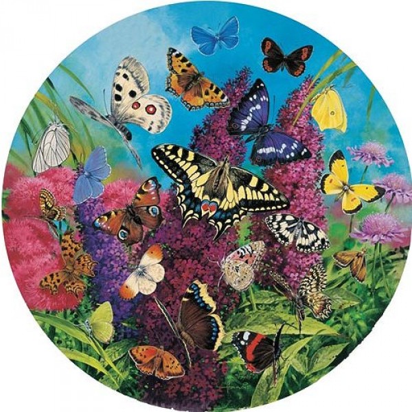 Puzzle 500 pièces rond - Papillons d'Europe - Hamilton-BE1/5008