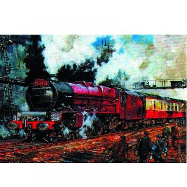 Puzzle 500 pièces - Train à vapeur : The Mersyside Express - Hamilton-405-2