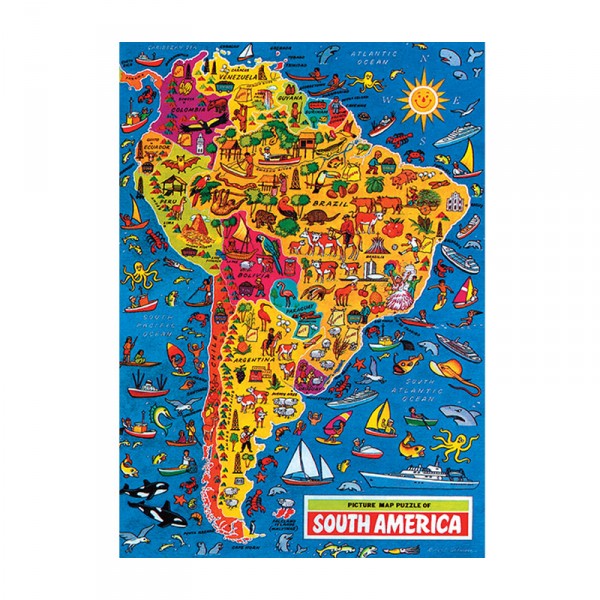 Puzzle 500 pièces : Carte de l'Afrique - Hamilton-1002