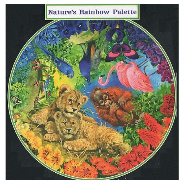 Puzzle 500 pièces rond - Palette de couleurs de la nature - Hamilton-NR1/5016
