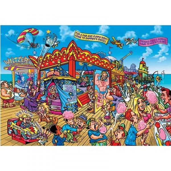 Puzzle 602 pieces - Small and large pieces: End of the funfair - Hamilton-6002
