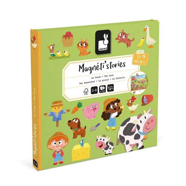 Libro magnético: Magneti'stories: La granja - Janod-J05451