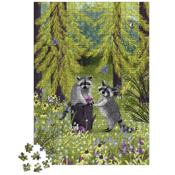 500 piece puzzle: Raccoons - Janod-J02509