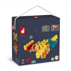 100-piece wooden construction set