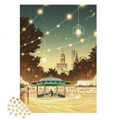 Puzzle 2000 Teile: Eine Nacht in New York