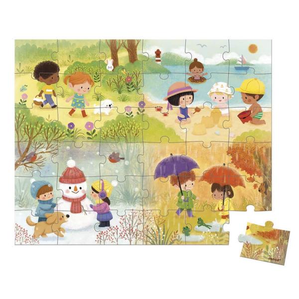 36 piece puzzle: The Seasons - Janod-J02602