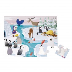 20-piece tactile puzzle: Life on the ice floe