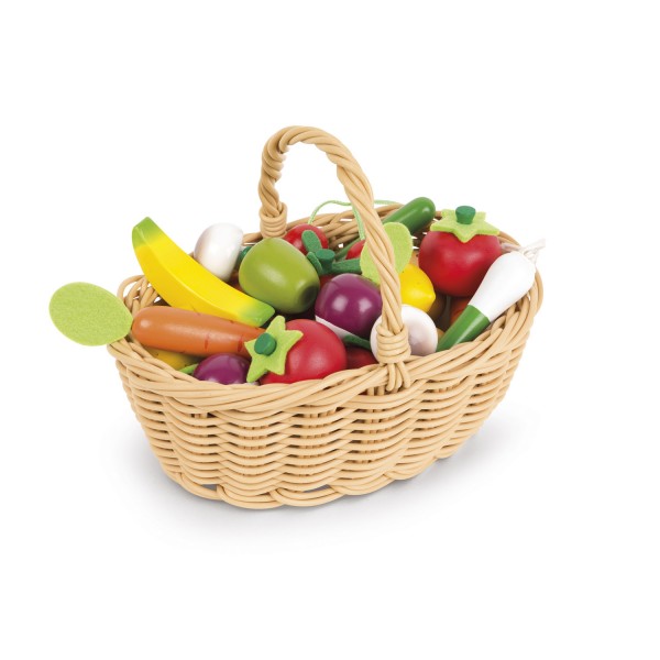 Basket of 24 fruits and vegetables - Janod-J05620