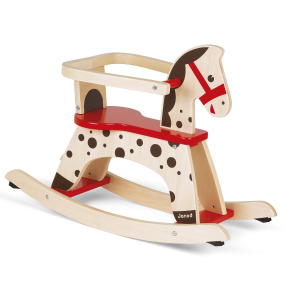 Caramel rocking horse with removable protection - Janod-J05984