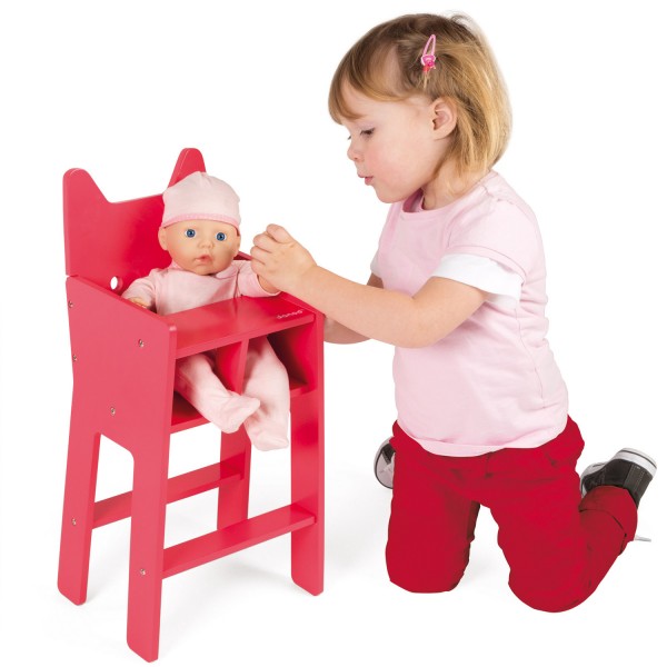 Chaise haute pour poupée 36 cm Babycat - Janod-J05896