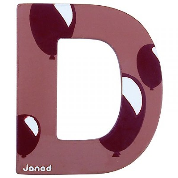 Lettre décorative en bois : D - Janod-J04573