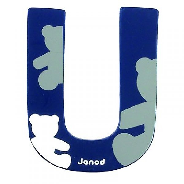 Lettre décorative en bois : U - Janod-J04590
