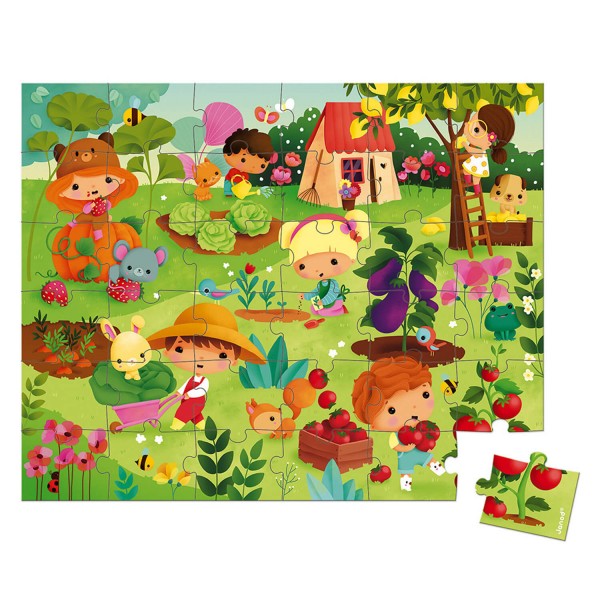 Vegetable Garden Puzzle - 36 Pcs  - Janod-J02663