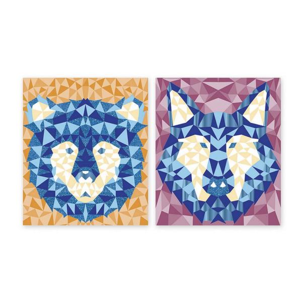 Kit creativo: Mosaicos de foam Animales del bosque - Janod-J07974
