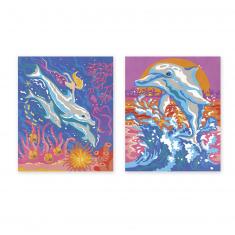 Pintura por números: delfines