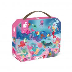 24-piece puzzle: suitcase: The mermaids