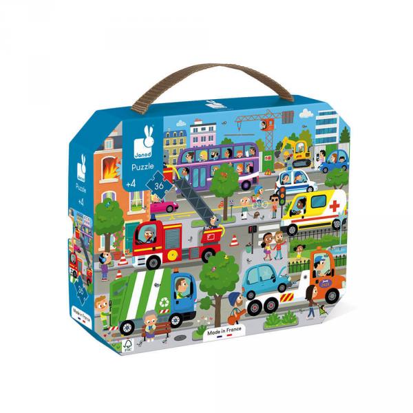 36 piece puzzle: suitcase: City - Janod-J02644