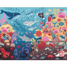 24 piece phosphorescent puzzle: Magic puzzle: The ocean