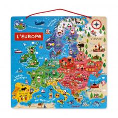 Carte d'Europe Magnétique