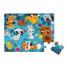 20-piece tactile puzzle: Forest animals