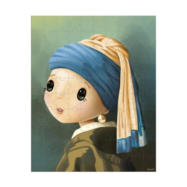 Puzzle 100 pièces : Inspiré de Vermeer  - Janod-J02551