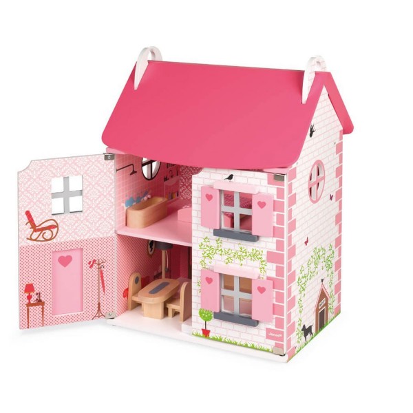 Mademoiselle wooden dolls house - Janod-J06581